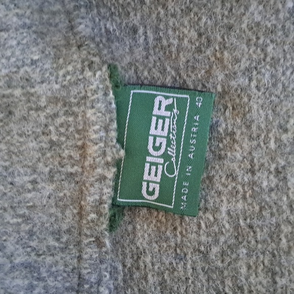 Vintage Geiger Collections Size 40 Pure New Wool Chunky Cardigan Jacket Sweater - Picture 6 of 11